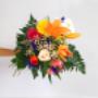 -Gerbe Coloré:
ce bouquet de fleurs est composé de roses fushias, de gerberas jaunes, de lys asiatique oranges, de marguerites blanches, tulipes oranges, de roses crèmes, d'alstromerias roses et de mirabellas. -Gerbe Coloré:
ce bouquet de fleurs est composé de roses fushias, de gerberas jaunes, de lys asiatique oranges, de marguerites blanches, tulipes oranges, de roses crèmes, d'alstromerias roses et de mirabellas.