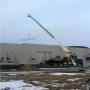 Setting structural roof steel Setting structural roof steel