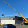110 ton Grove lifting HVAC units on Cariboo Memorial complex 110 ton Grove lifting HVAC units on Cariboo Memorial complex