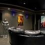 A K&W Home Theater featuring a huge screen, Laser projector, Marantz Electronics, Kaleidescape video server, Dbox motion simulation and Control4 Automation and Lighting control. A K&W Home Theater featuring a huge screen, Laser projector, Marantz Electronics, Kaleidescape video server, Dbox motion simulation and Control4 Automation and Lighting control.