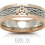 Men's custom made Celtic themed wedding band. Men's custom made Celtic themed wedding band.