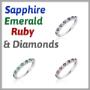 Sapphire, Emerald or Ruby Rings Sapphire, Emerald or Ruby Rings