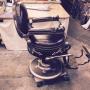 finished barber chair finished barber chair