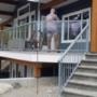 covered deck with glass railing covered deck with glass railing