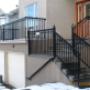 exterior deck and staircase railings in Black exterior deck and staircase railings in Black