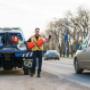 Roadside Assistance - SVO sets up Pylons Roadside Assistance - SVO sets up Pylons