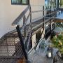 Custom bridge deck with railing Custom bridge deck with railing