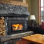 Hampton Hi500 Cast Iron Wood Burning Insert - Large - Black Hampton Hi500 Cast Iron Wood Burning Insert - Large - Black