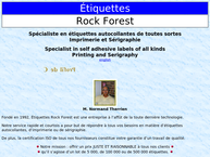 Etiquettes Rock Forest Enr (Les)