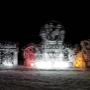 2018 ice sculpture centrepiece at night - celebrating Red Deer Canada Winter Games 2019 2018 ice sculpture centrepiece at night - celebrating Red Deer Canada Winter Games 2019