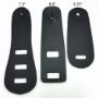 Leather epaulette microphone straps of various lengths. Leather epaulette microphone straps of various lengths.