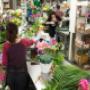 Busy design room at Ital Florist. Busy design room at Ital Florist.