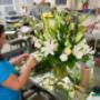 Finishing touches on another beautiful flower design. Finishing touches on another beautiful flower design.