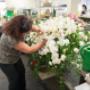 Finishing touches on a beautiful floral tribute. Finishing touches on a beautiful floral tribute.