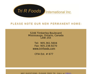 Tri r Foods International Inc.