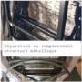 Remplacement ou réparation structure métallique ou problème électrique Remplacement ou réparation structure métallique ou problème électrique