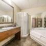 Spacious bathroom with whirlpool tub Spacious bathroom with whirlpool tub