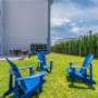 Backyard lounge area Backyard lounge area