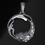 koy pendant in silver koy pendant in silver