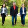 The team of Tamming Law walking in Harrison Park, Owen Sound. The team of Tamming Law walking in Harrison Park, Owen Sound.