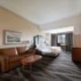 There’s plenty of space in our king guest room for sleeping, eating and working. There’s plenty of space in our king guest room for sleeping, eating and working.