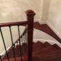 curved-helix-staircase-cherry-brown-stairs-white-contemporary-spindles-mississauga-burlington curved-helix-staircase-cherry-brown-stairs-white-contemporary-spindles-mississauga-burlington