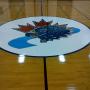 Gymnasium floor Logo repaint Gymnasium floor Logo repaint