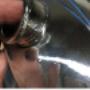 Chargé par visiteur le 2017-03-09 - Chrome bubbling off of the tank, scratches coming through from the prep work, lint and dust in the clear coat, orange peel Chargé par visiteur le 2017-03-09 - Chrome bubbling off of the tank, scratches coming through from the prep work, lint and dust in the clear coat, orange peel