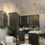 Installed a circular fan and potlights in a living room. Installed a circular fan and potlights in a living room.