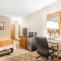 Guest room with microwave and refrigerator Guest room with microwave and refrigerator