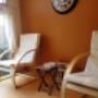 Brand new in April; Our pedicure station can hold up to 3 people at a time, and looks out into a beautiful courtyard. Brand new in April; Our pedicure station can hold up to 3 people at a time, and looks out into a beautiful courtyard.