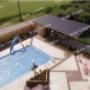 Cabana mounted solar pool heating system Cabana mounted solar pool heating system