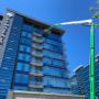 Downtown Edmonton Window Cleaning Lift Work - Fully Extended Boom Downtown Edmonton Window Cleaning Lift Work - Fully Extended Boom