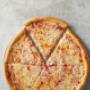 The perfect pizza for selfie-worthy cheese pulls. The perfect pizza for selfie-worthy cheese pulls.