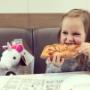 Kid approved. Sbarro's XL NY Slice does the trick. Kid approved. Sbarro's XL NY Slice does the trick.