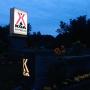 Even if you arrive after dark it is easy to see the big yellow KOA sign and gate lights at the entrance to 1000 Islands Ivy Lea KOA Campground. Even if you arrive after dark it is easy to see the big yellow KOA sign and gate lights at the entrance to 1000 Islands Ivy Lea KOA Campground.