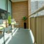 Private balcony at Main Square in Toronto, ON Private balcony at Main Square in Toronto, ON