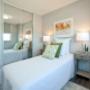 Bedroom with closet at Main Square in Toronto, ON Bedroom with closet at Main Square in Toronto, ON