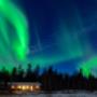 Northern lights over your private cabin... Northern lights over your private cabin...