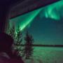 Watch northern lights from your cabin at Sundog Retreat Watch northern lights from your cabin at Sundog Retreat