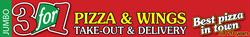 Jumbo 3 For 1 Pizza & Wings Inc
