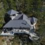 This exciting project, a remote location paradise, is a cedar conversion, protected by custom 20” standing seam metal roof in KYNAR ( paint finish). This exciting project, a remote location paradise, is a cedar conversion, protected by custom 20” standing seam metal roof in KYNAR ( paint finish).