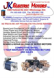JK Electric Motors Inc