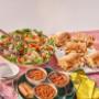 Fall Catering Spread with Fuji Apple Chicken Salad, Spicy Fiesta Chicken Sandwich & Hearty Fireside Chili Fall Catering Spread with Fuji Apple Chicken Salad, Spicy Fiesta Chicken Sandwich & Hearty Fireside Chili