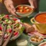 Tomato Soup & Green Goddess Salad for a Group Tomato Soup & Green Goddess Salad for a Group