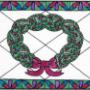 Fertility Wreath Naughty Gag Gift Painted Glass Fertility Wreath Naughty Gag Gift Painted Glass