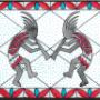 Kokopelli Stained Glass Painting Unframed 8x10 Kokopelli Stained Glass Painting Unframed 8x10