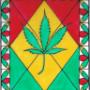 Pot Leaf Marijuana Weed Stoner Art Hand Painted Pot Leaf Marijuana Weed Stoner Art Hand Painted