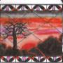 Sunset Sunrise Tree Mountain Solitude Hand Painted Sunset Sunrise Tree Mountain Solitude Hand Painted