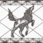 Tribal Wolf Stained Glass Style Art Unframed 8x10 Tribal Wolf Stained Glass Style Art Unframed 8x10